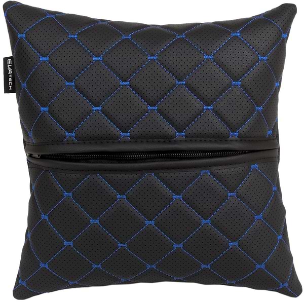 Фото - Автомобильная подушка EVAtech ECO Acura черная с синей нитью (SPSCSBLV046)