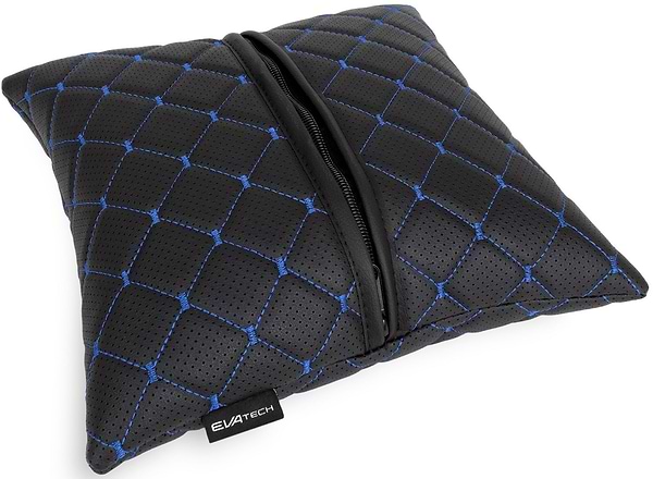 Фото - Автомобильная подушка EVAtech ECO Acura черная с синей нитью (SPSCSBLV046)