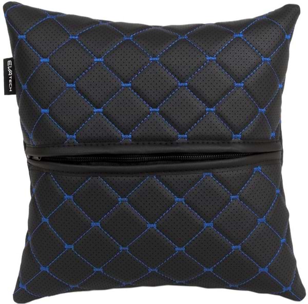 Фото - Автомобільна подушка EVAtech ECO Honda чорна з синьою ниткою (SPSCSBLV060)