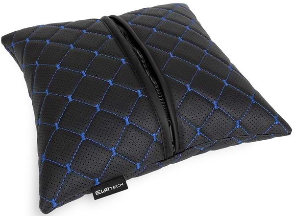 Фото - Автомобільна подушка EVAtech ECO Honda чорна з синьою ниткою (SPSCSBLV060)
