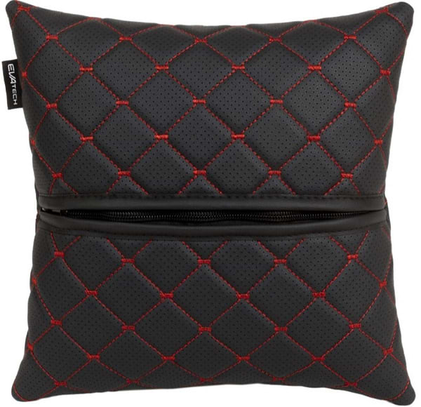 Фото - Автомобильная подушка EVAtech ECO Ford черная с красной нитью ( SPSCSBRV010)