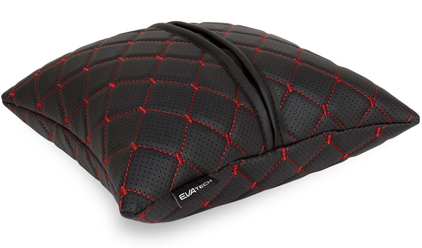 Фото - Автомобільна подушка EVAtech ECO Volkswagen чорна з червоною ниткою (SPSCSBRV032)