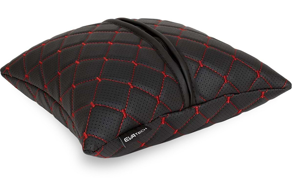 Фото - Автомобільна подушка EVAtech ECO Mazda чорна з червоною ниткою (SPSCSBRV015)