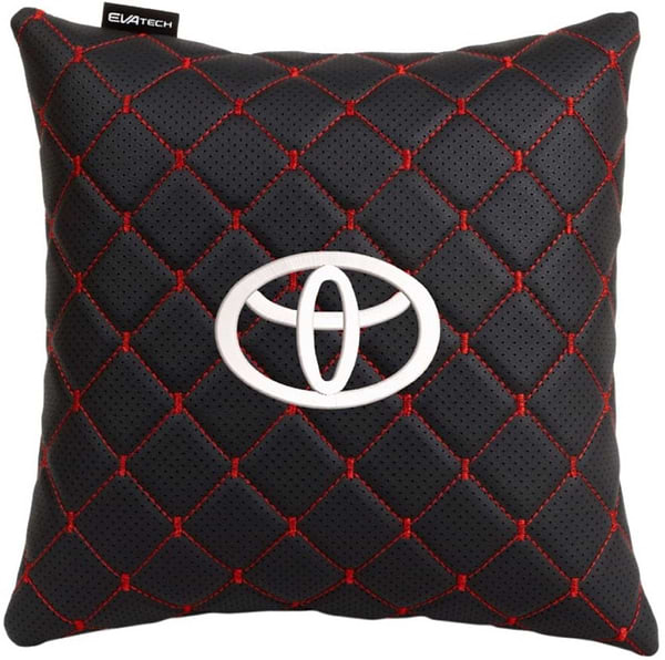 Фото - Автомобільна подушка EVAtech ECO Toyota чорна з червоною ниткою (SPSCSBRV030)