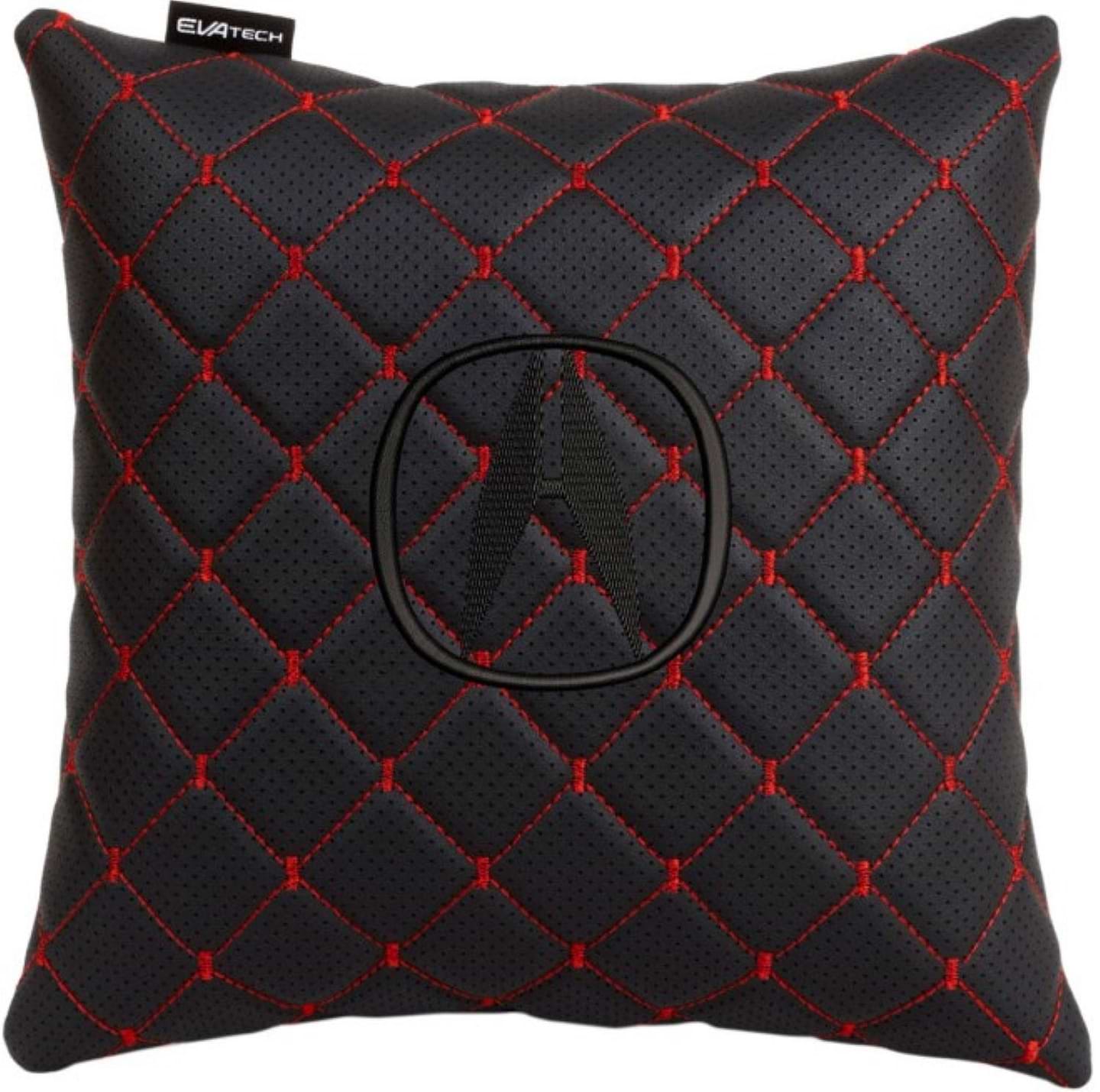 Автомобильная подушка EVAtech ECO Acura черная с красной нитью (SPSCSBRV046)