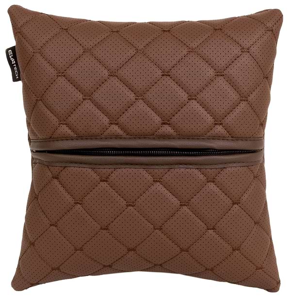 Фото - Автомобільна подушка EVAtech ECO BMW коричнева з коричневою ниткою (SPSCSZZV005)