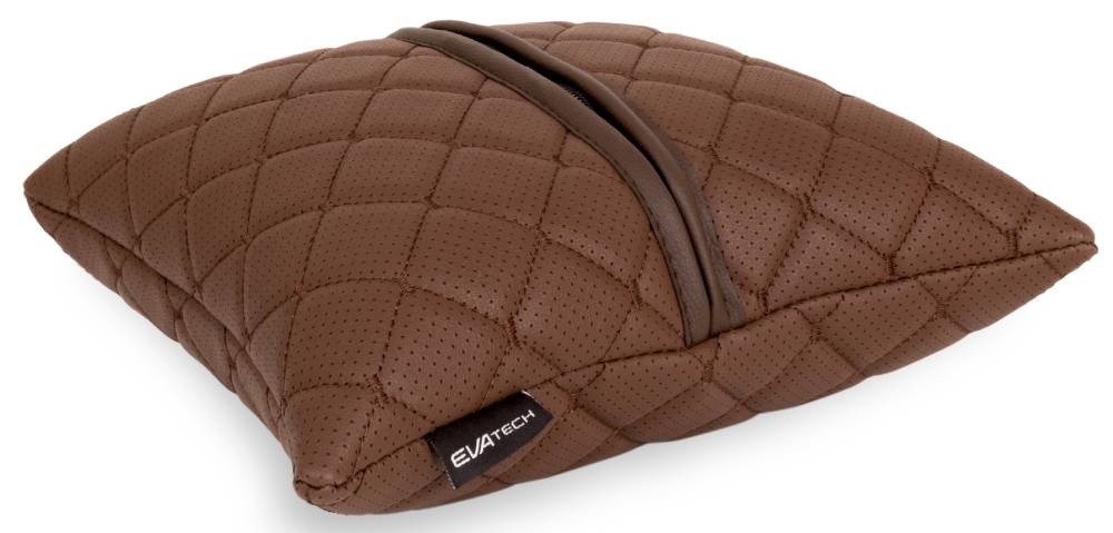 Фото - Автомобільна подушка EVAtech ECO BMW коричнева з коричневою ниткою (SPSCSZZV005)
