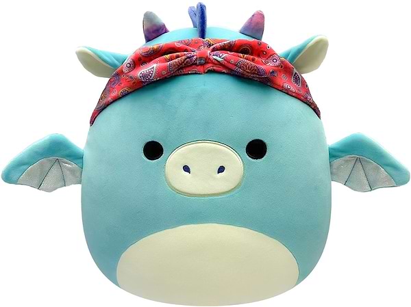 Фото - Мягкая игрушка SQUISHMALLOWS ДРАКОН В БАНДАНЕ (19 cm) (SQCR04125)