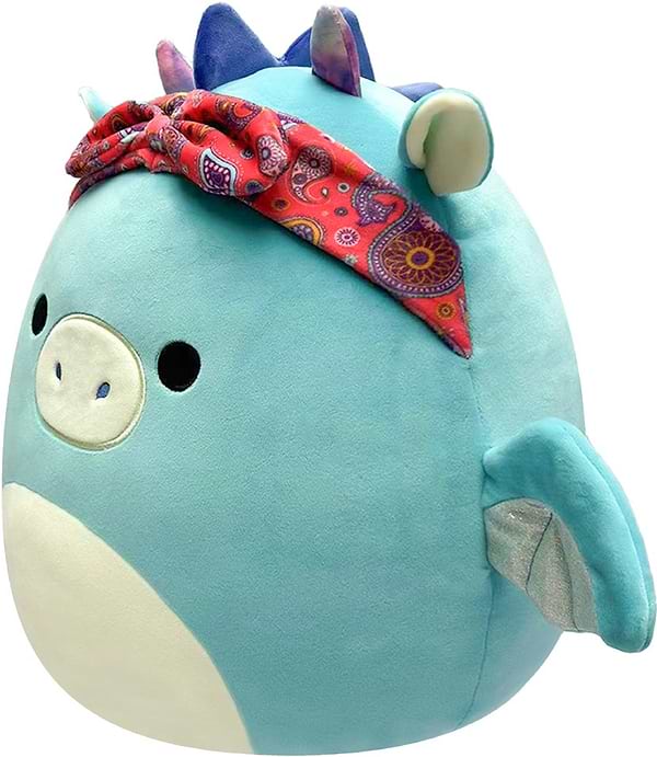 Фото - Мягкая игрушка SQUISHMALLOWS ДРАКОН В БАНДАНЕ (19 cm) (SQCR04125)