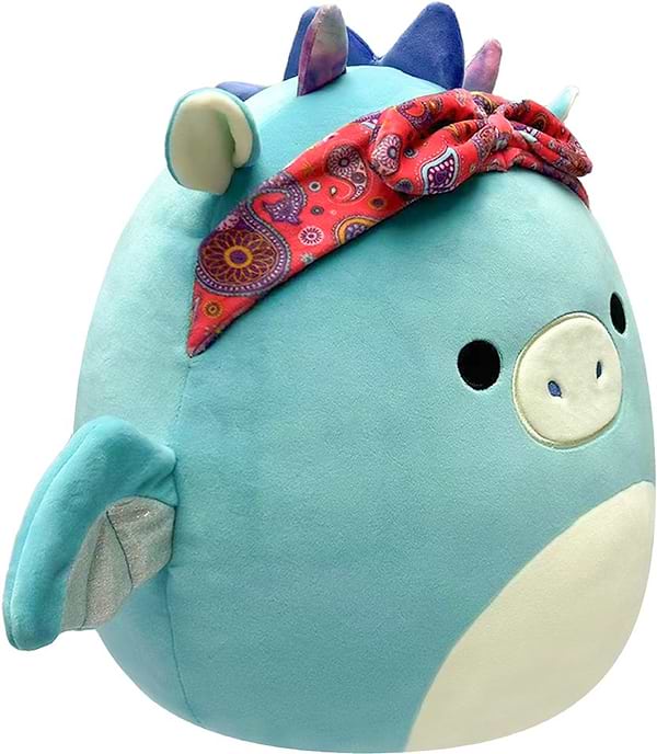 Фото - Мягкая игрушка SQUISHMALLOWS ДРАКОН В БАНДАНЕ (19 cm) (SQCR04125)
