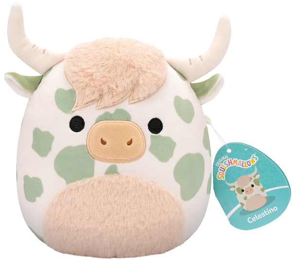 Фото - Мягкая игрушка животное SQUISHMALLOWS КОРОВКА ЦЕЛЕСТИН 19 см (SQCR06578)