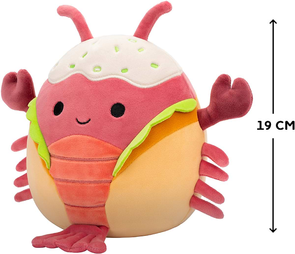 Фото - Мягкая игрушка герой SQUISHMALLOWS ЛОБСТЕР ЛОРОНО 19 cm (SQCR06592)