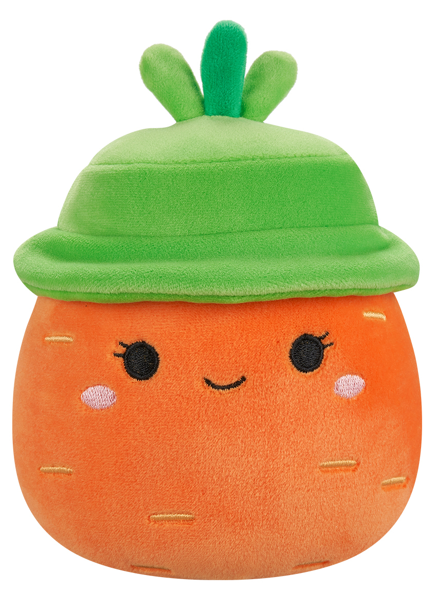 Мягкая игрушка SQUISHMALLOWS МОРКОВКА КАРОЛИНА В ШЛЯПЕ 13 см (SQER01182) - Фото 1