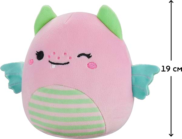 Фото - М'яка іграшка SQUISHMALLOWS РОЖЕВИЙ ДИНО 19 см (SQER01212)
