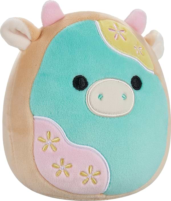 Фото - М'яка іграшка SQUISHMALLOWS ПАСТЕЛЬНА КОРІВКА 19 см (SQER01215)