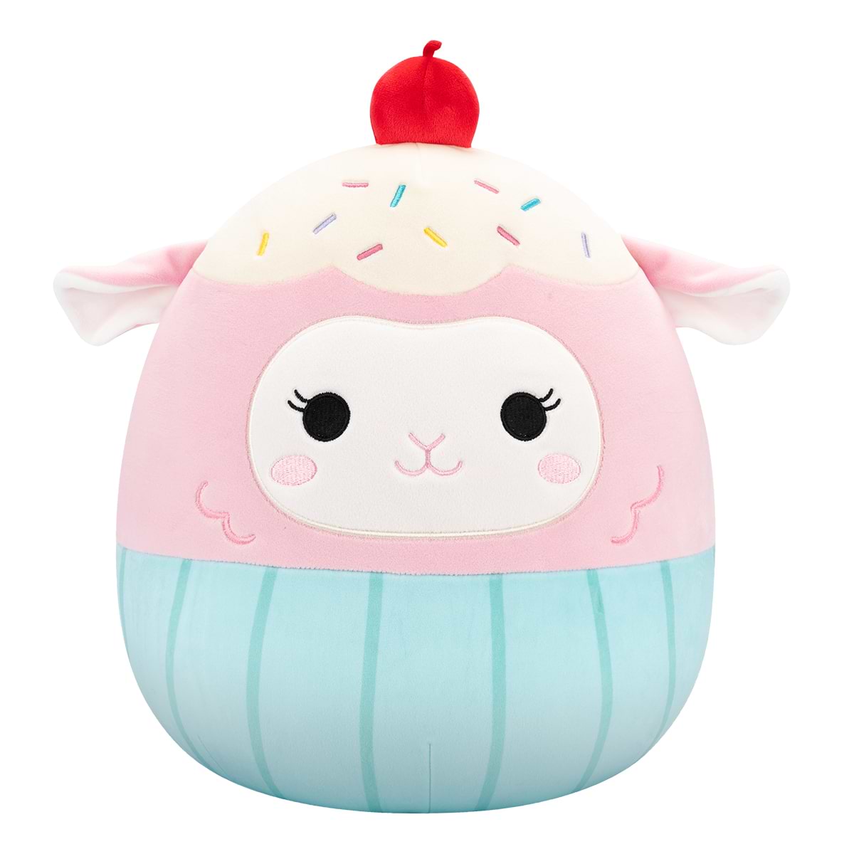 Мягкая игрушка животное SQUISHMALLOWS ЯГНЕНОК ЛАЛА В КОСТЮМЕ 30 см (SQER01265) - Фото 1