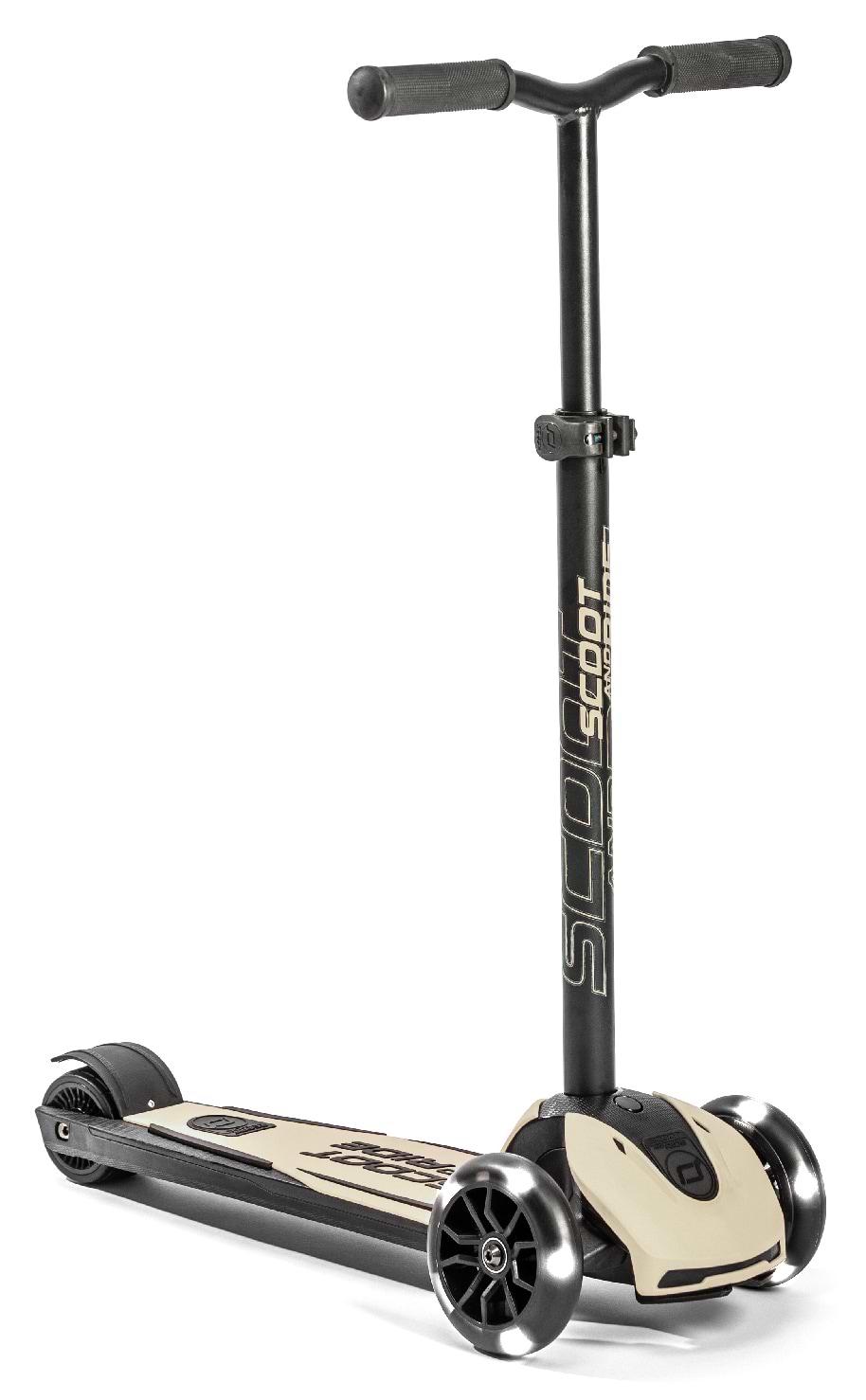 Трёхколёсный самокат Scoot&Ride Highwaykick-5 со светящимися колесами Светло-серый (SR-190117-ASH)