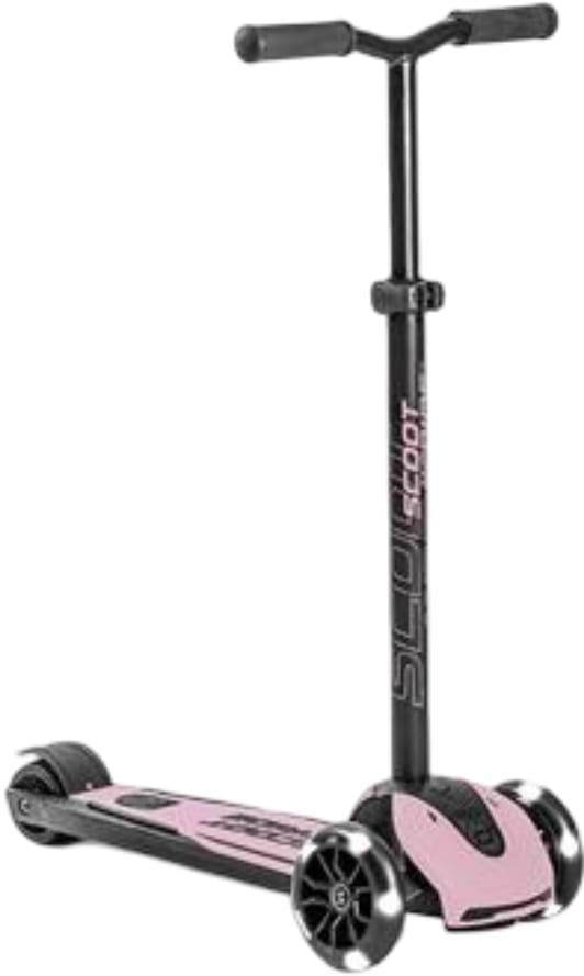 Трёхколёсный самокат Scoot&Ride Highwaykick-5 со светящимися колесами (SR-190117-ROSE)
