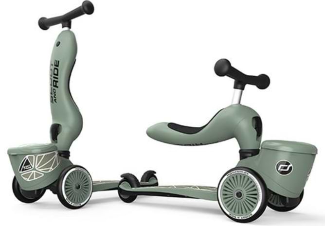 Трёхколёсный самокат Scoot&Ride Highwaykick-1 Lifestyle Зеленый (SR-210621-GREENLINES)