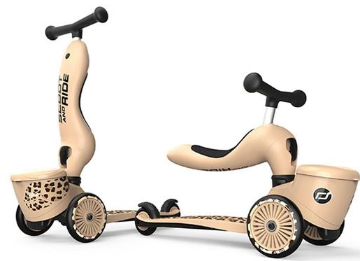 Трёхколёсный самокат Scoot&Ride Highwaykick-1 Lifestyle Леопард (SR-210621-LEOPARD)