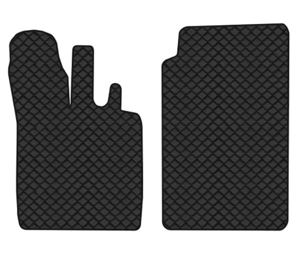 Килимки з екошкіри в салон авто передні EVAtech для Fortwo (C450) Smart 1998-2007 1 покоління Htb EU (SR21267A2BBB)