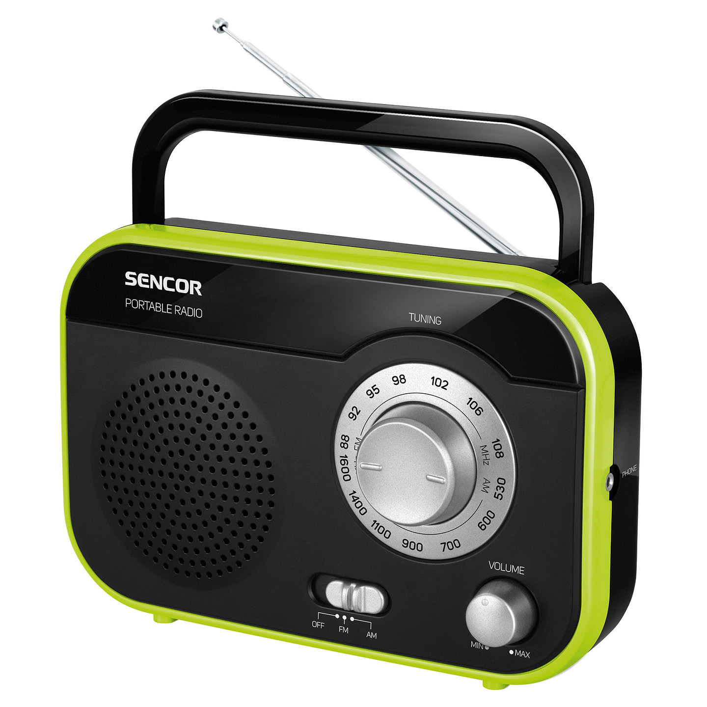 Радіоприймач Sencor SRD 210 Black/Green - Фото 1