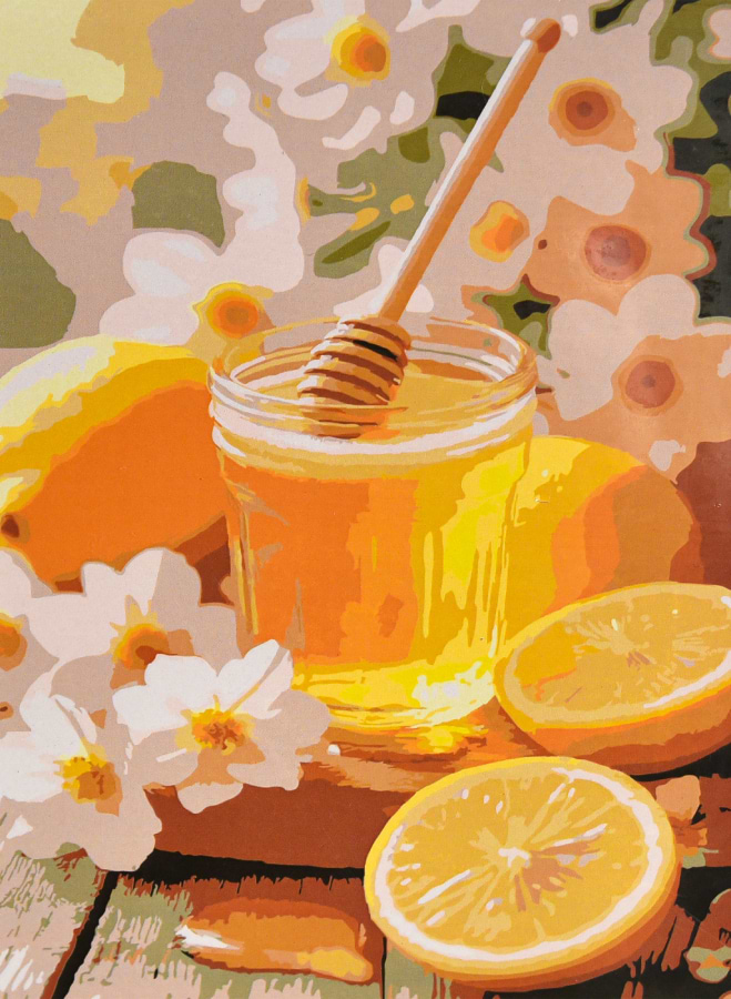 Картина по номерам Strateg Цветочный мед 30х40 (SS-1339)