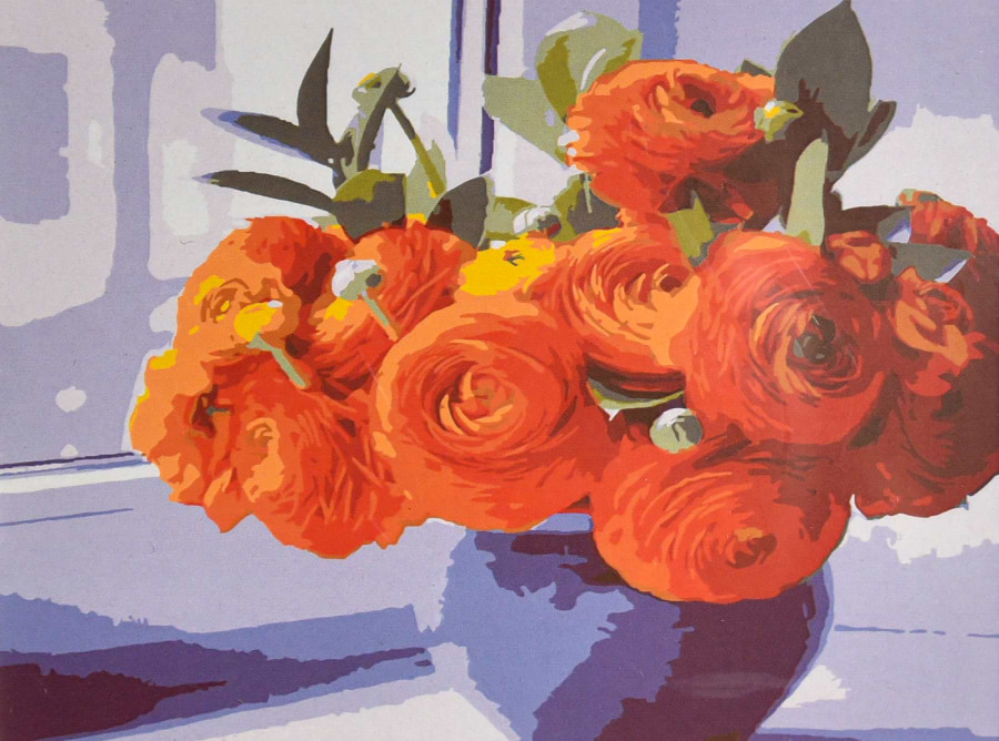 Картина по номерам Strateg Огненный букет 30х40 (SS-1342)