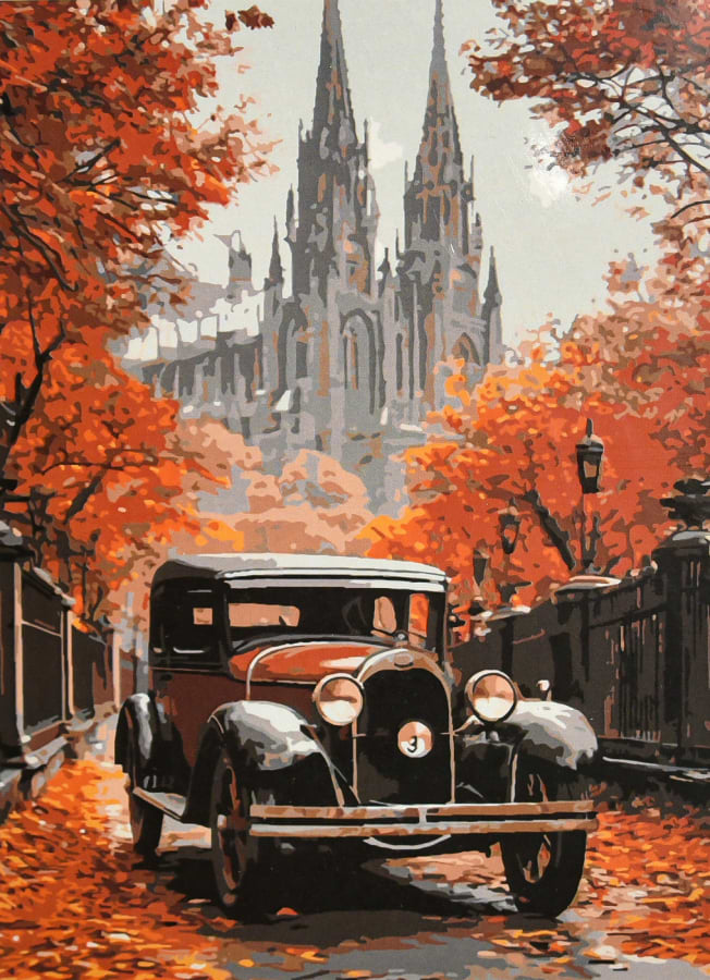 Картина по номерам Strateg Старинный город 30х40 (SS-1356)