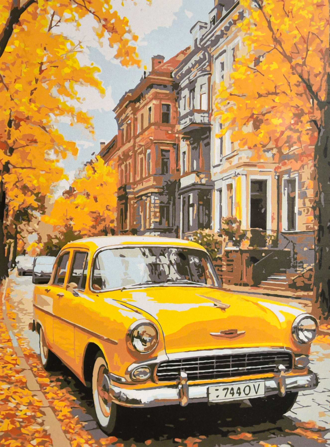 Фото - Картина по номерам Strateg Желтое настроение улиц 30х40 (SS-1357)