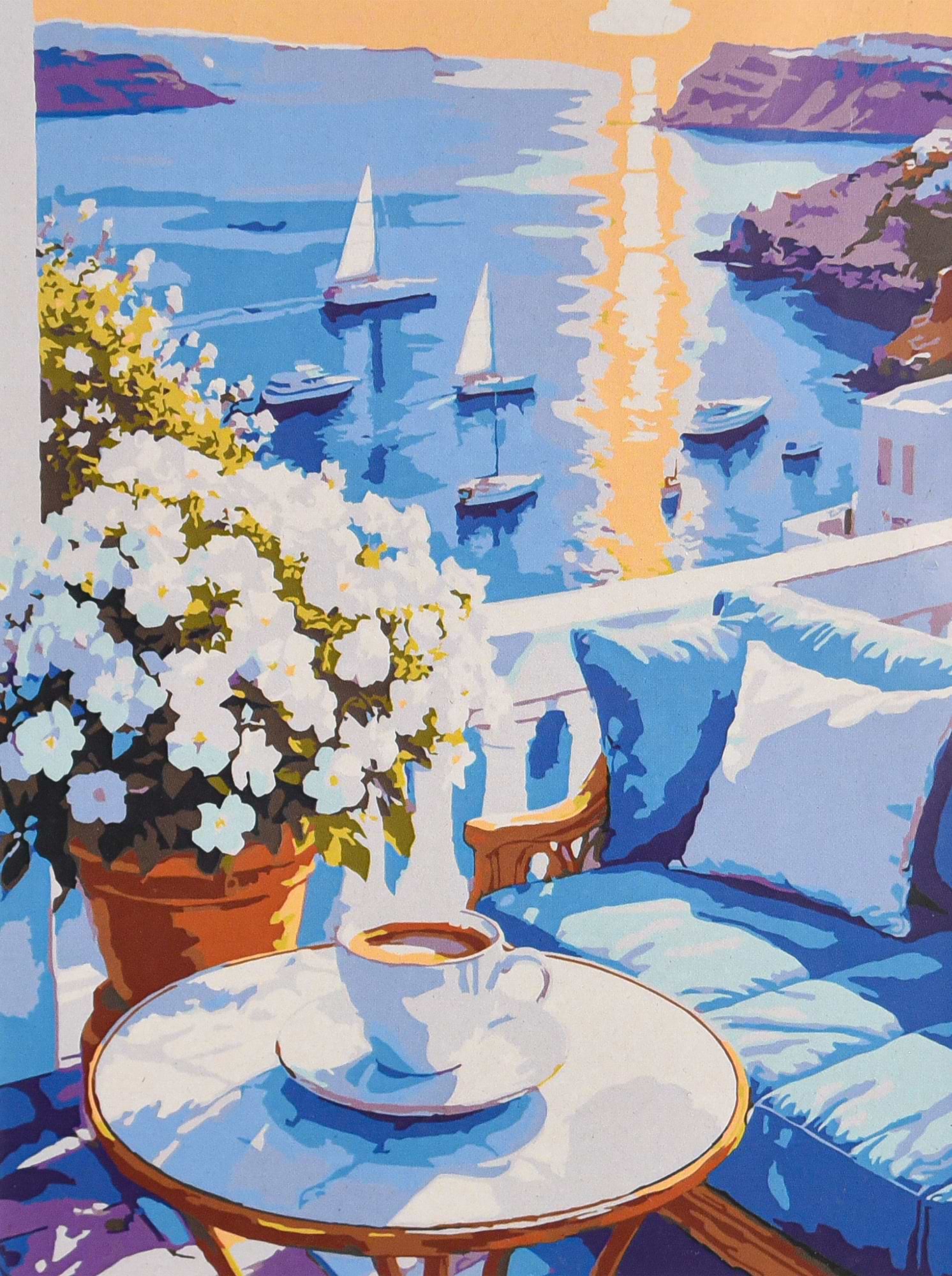 Картина по номерам Strateg Утро на побережье 30х40 (SS-1363)