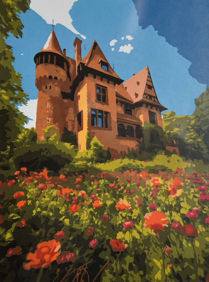 Фото - Картина по номерам Strateg Романтика старого особняка 30х40 (SS-1372)