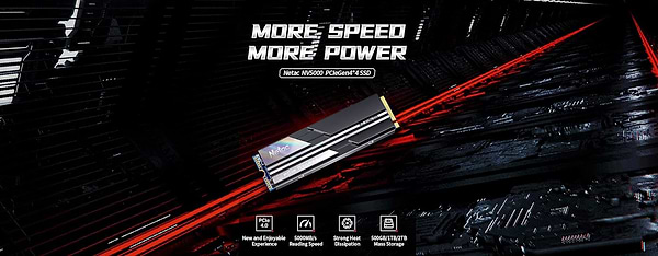 Фото - SSD-накопитель внутренний Netac M.2 1TB  PCIe 4.0 NV5000 + радиатор (NT01NV5000-1T0-E4X)