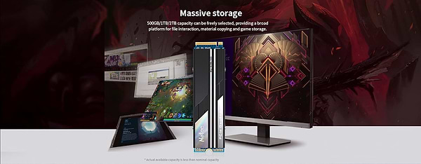 Фото - SSD-накопитель внутренний Netac M.2 1TB  PCIe 4.0 NV5000 + радиатор (NT01NV5000-1T0-E4X)