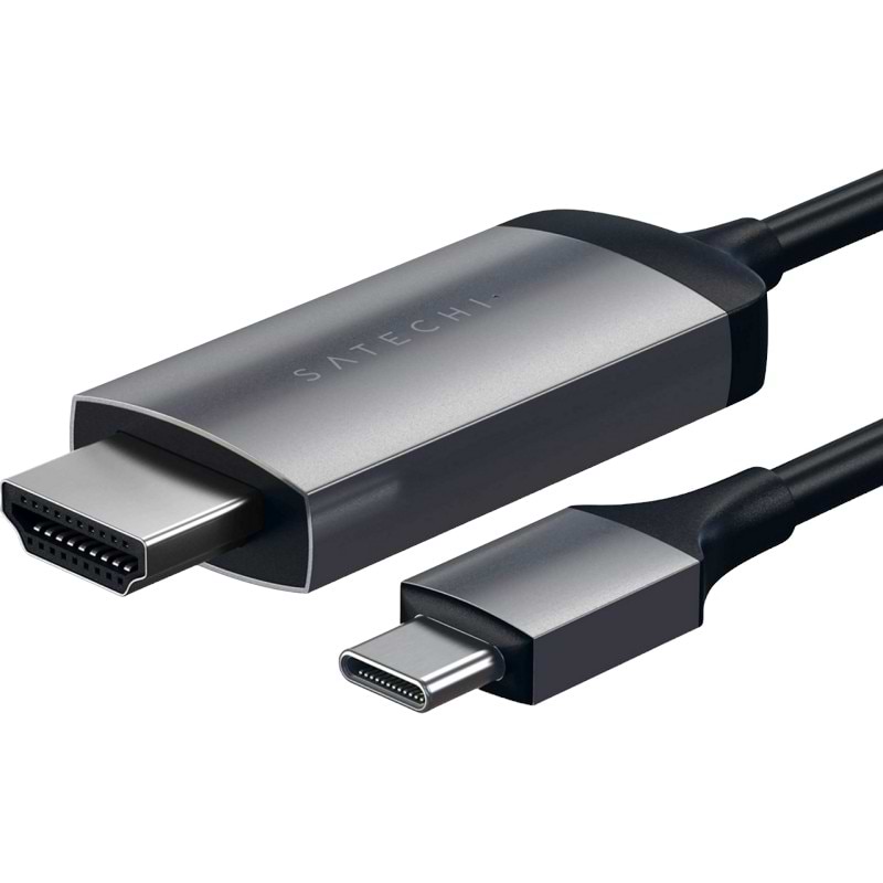 Кабель Satechi Type-C to 4K HDMI Space Gray (ST-CHDMIM) - Фото 1