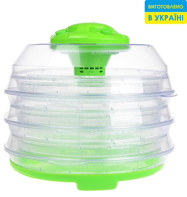 Фото - Сушилка для фруктов и овощей Saturn ST-FP0112(салатовий з прозорим)