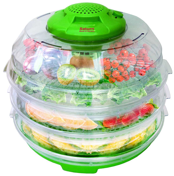 Фото - Сушилка для фруктов и овощей Saturn ST-FP0112(салатовий з прозорим)