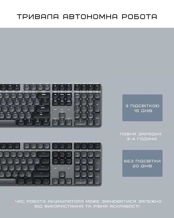 Фото - Клавиатура беспроводная Satechi SM3 Slim Mechanical Backlit Bluetooth Keyboard Dark (ST-KSM3DK-EN)