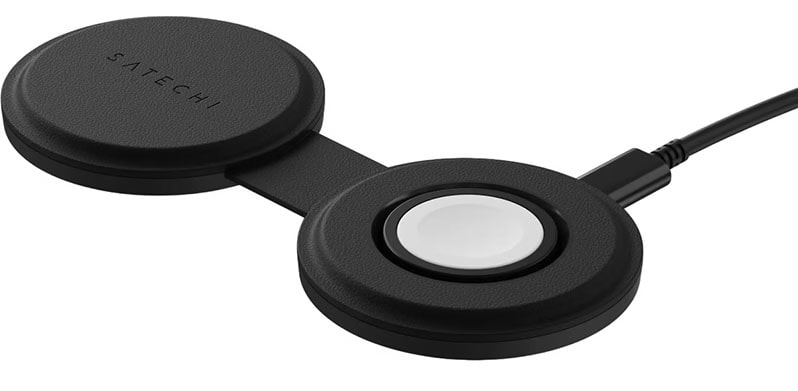 Бездротовий зарядний пристрій Satechi OntheGo 2 в 1 Wireless Charger Black (ST-QTG21K)