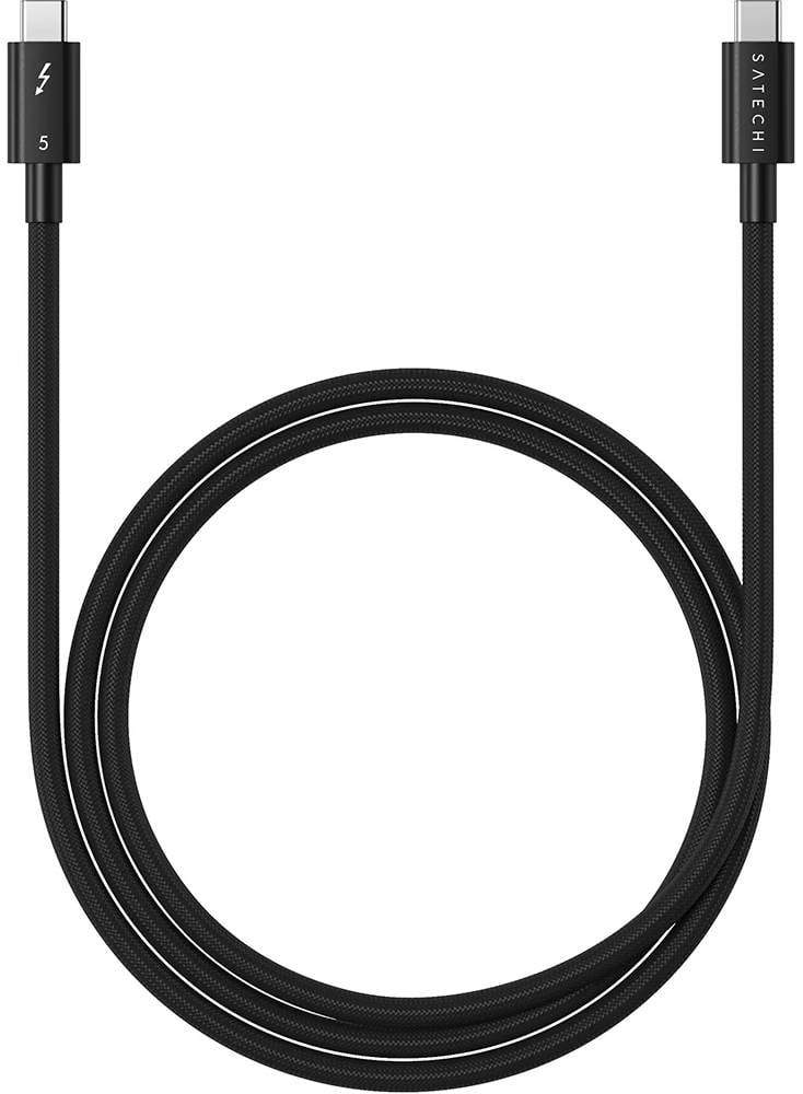 Перехідник Satechi Thunderbolt 5 Pro 240W Cable Black (1 m) (ST-YTB5100K)