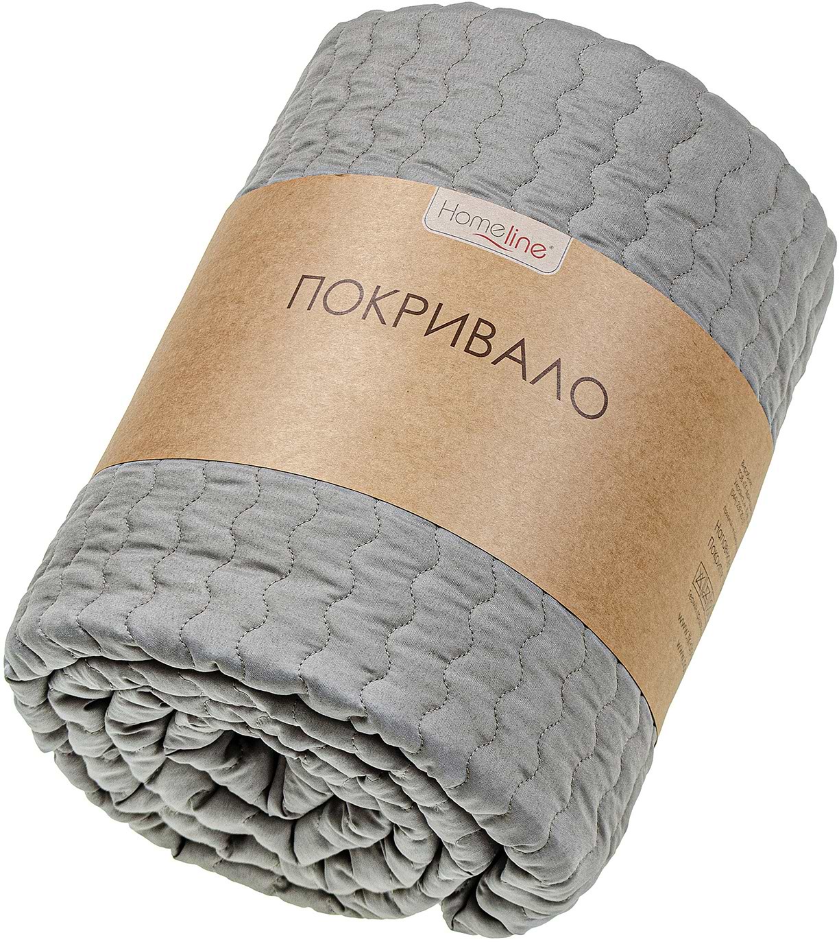 Покривало двоспальне Home Line 210Х240 кавовий (181960)