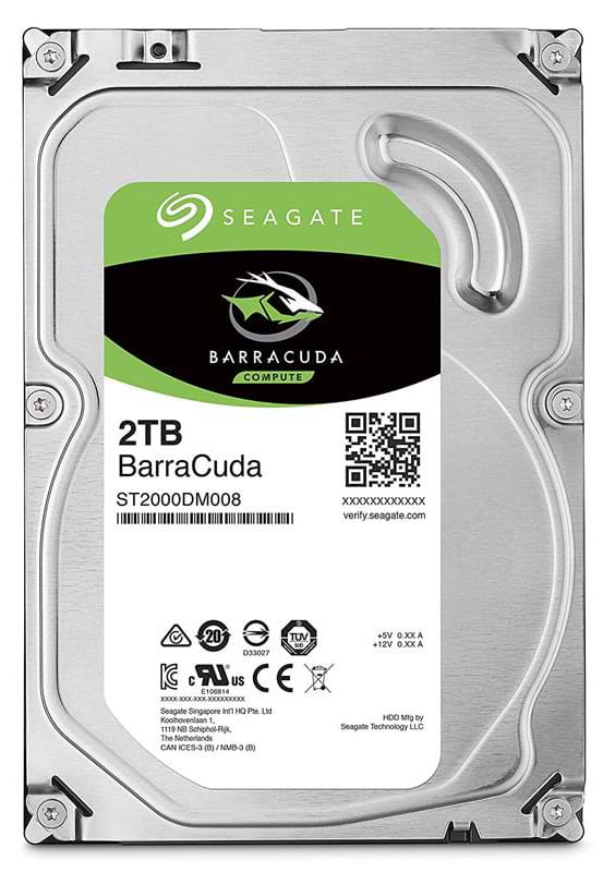 Фото - Жесткий диск внутренний Seagate BarraCuda HDD 2TB 7200rpm 256MB 3.5 SATA III (ST2000DM008)