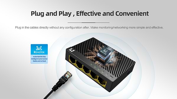 Фото - Коммутатор локальної мережі (Switch) Netis ST3105GC