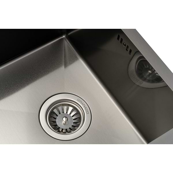 Фото - Мийка кухонна GRANADO Under top mini STEEL S201 black