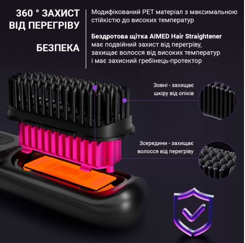 Фото - Выпрямитель волос AIMED Wireless Hair Straightener (AI-HStraight_Wireless_bk)