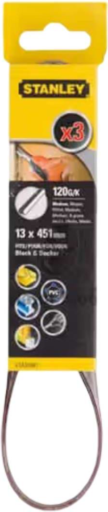 Стрічка шліфувальна Stanley FatMax 451х13 мм (STA33381)