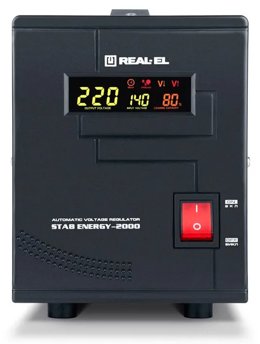Фото - Стабілізатор напруги REAL-EL STAB ENERGY-2000