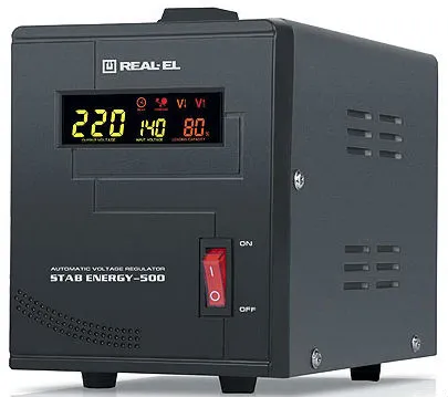 Фото - Стабілізатор напруги REAL-EL STAB ENERGY-500