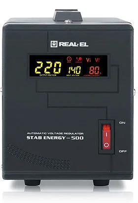Фото - Стабілізатор напруги REAL-EL STAB ENERGY-500