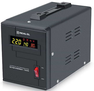 Фото - Стабілізатор напруги REAL-EL STAB ENERGY-500